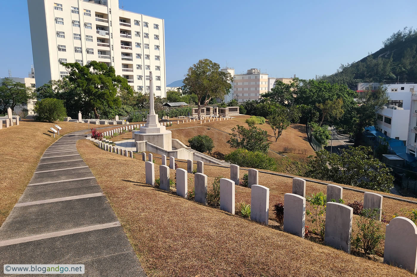 Stanley - Stanley Miitary Cemetary and the Prep School